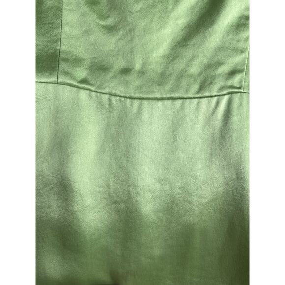 Line&Dot Satin Mini Dress Green Size S - Picture 2 of 4